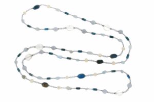 COLLANA IN APATITE E PERLE COD. 4142