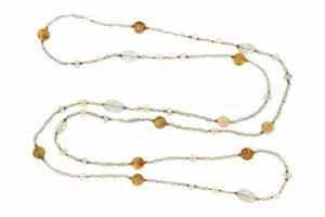 COLLANA IN CITRINO E CRISTALLO DI ROCCA COD. 4145