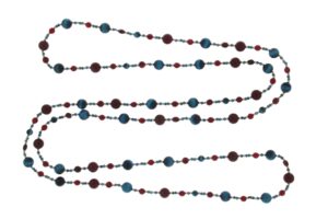COLLANA IN OCCHIO DI TIGRE, AGATA RUBINO E GIADA COD. 4170
