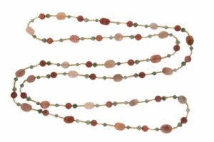 COLLANA IN QUARZO STRAWBERRY E GIADA COD. 4178