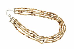 COLLANA MULTIFILO IN PIETRA DURA COD.4180