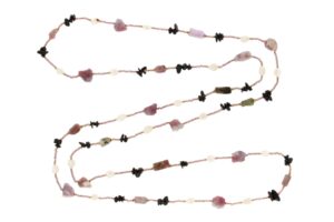 COLLANA IN TORMALINA E PERLE COD. 4380