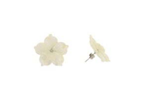ORECCHINI IN ARGENTO CON PERNIO E FIORE IN MADREPERLA COD. MOPFIOREBIG